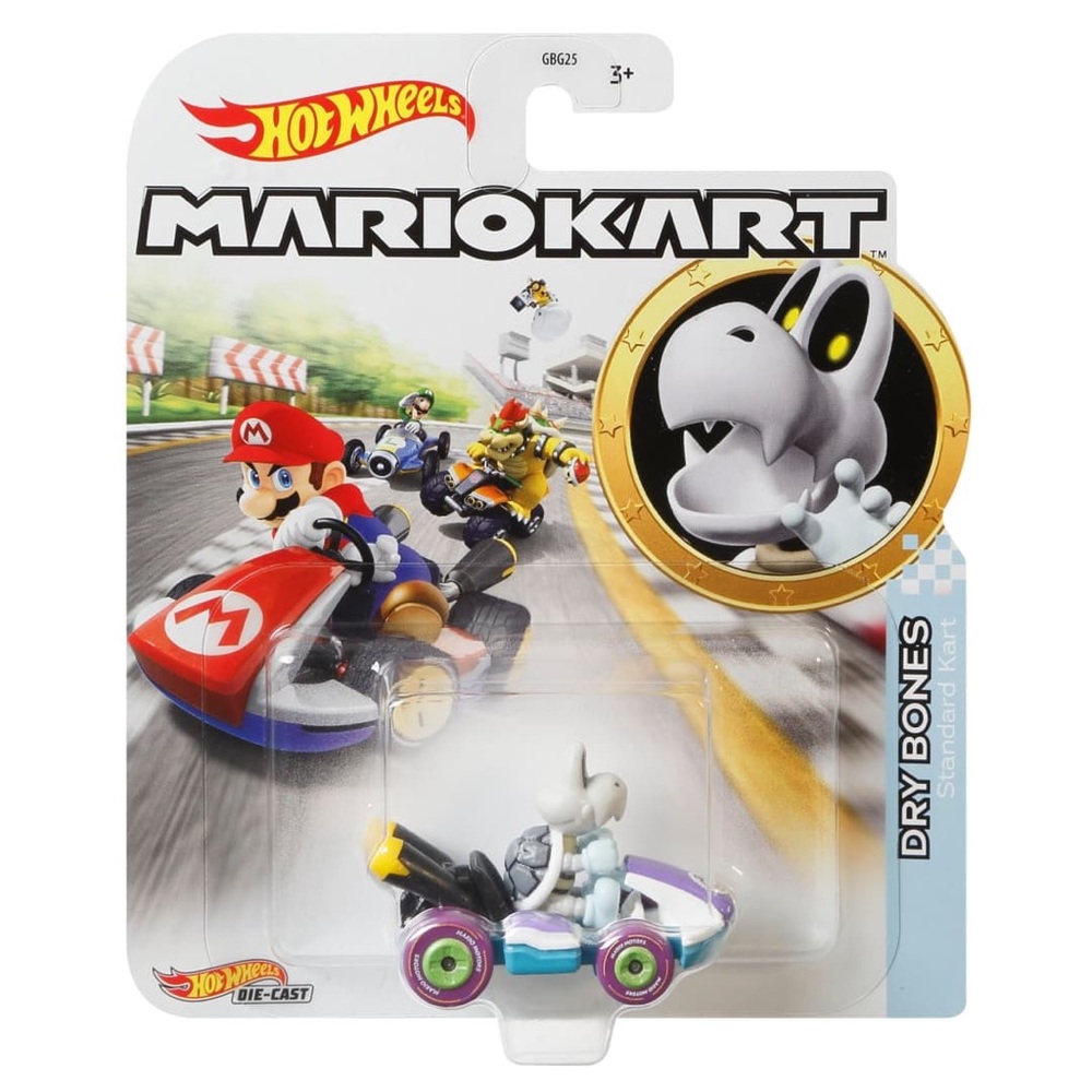Hot Wheels Mario Kart DRY BONES Standard Kart